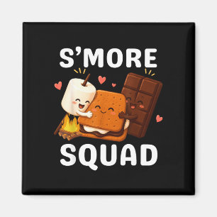 S'more squad camping cute smores campfire crew magnet