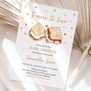 S'more to Love Baby Shower Invitation