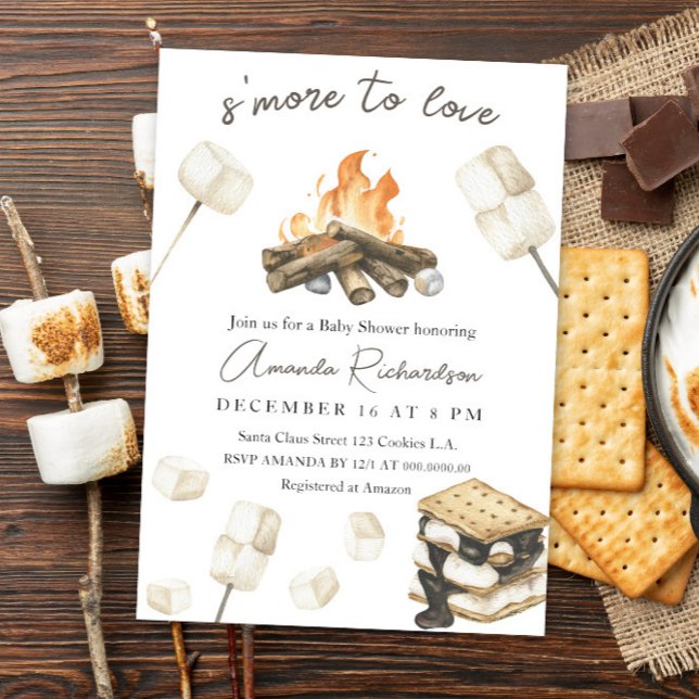 S'more to love Baby Shower Invitation (Creator Uploaded)