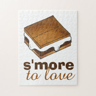 S'more To Love Chocolate Marshmallow Camp Smores Jigsaw Puzzle