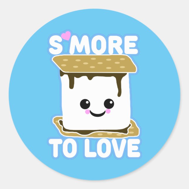 S'more to Love Classic Round Sticker (Front)