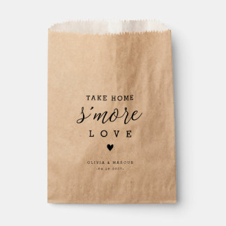 S'more Wedding Favour Bag 'Take Home S'more Love'