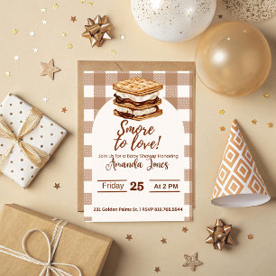 S'mores Baby Shower Invitation