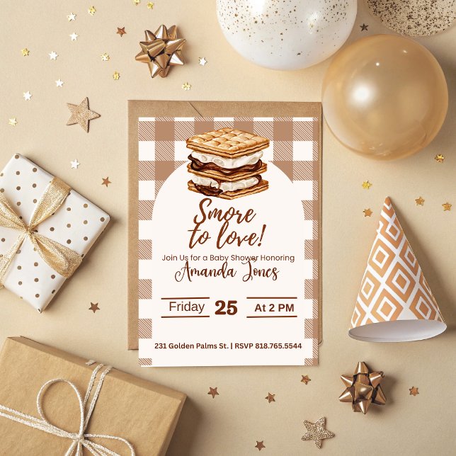 S'mores Baby Shower Invitation  (S'mores Baby Shower Invitation )