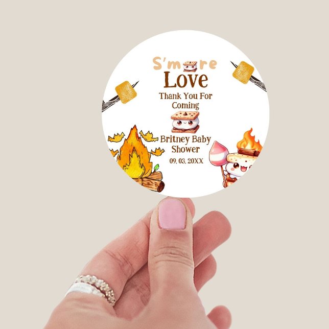 Smores Baby Shower Thank You  Favour sticker Smore (Creator Uploaded)