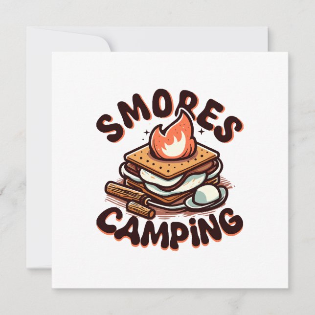 smores camp invitation (Front)
