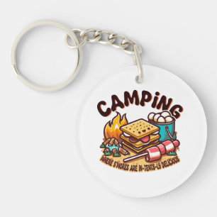 smores camp key ring