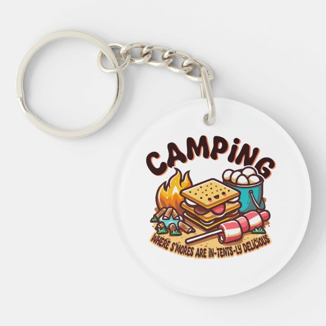 smores camp key ring (Front)