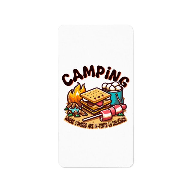 smores camp label (Front)