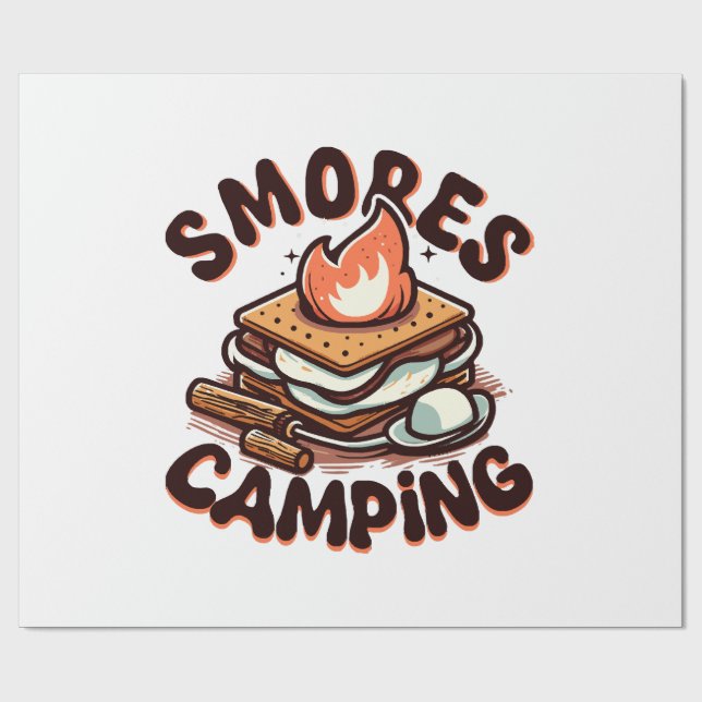 smores camp wrapping paper (Flat)