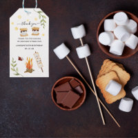 S'mores Camping Campfire Greenery Thank You