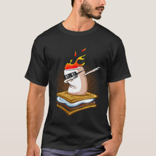 Smores Dabbing Marshmallow Smore Bonfires Camping T-Shirt