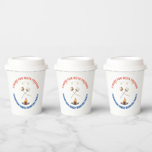 S'mores Fun Bonfire Backyard Cookout Friendsgiving Paper Cups