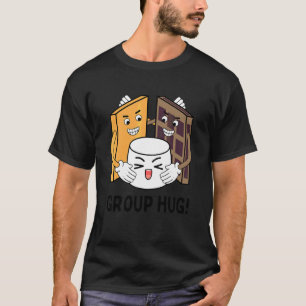 S'mores Group Hug Camping Chocolate Marshmallows 1 T-Shirt