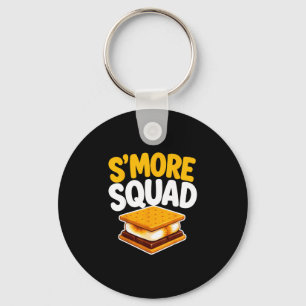 S'mores lover campfire marshmallow key ring