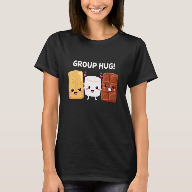 S'mores Marshmallows Funny Smores Camping Group Hu T-Shirt (Front)
