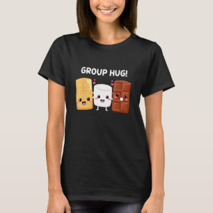 S'mores Marshmallows  Smores Camping Group Hug Cam T-Shirt