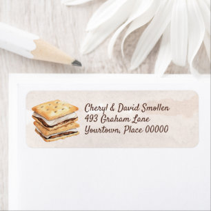 S'mores Return Address Label