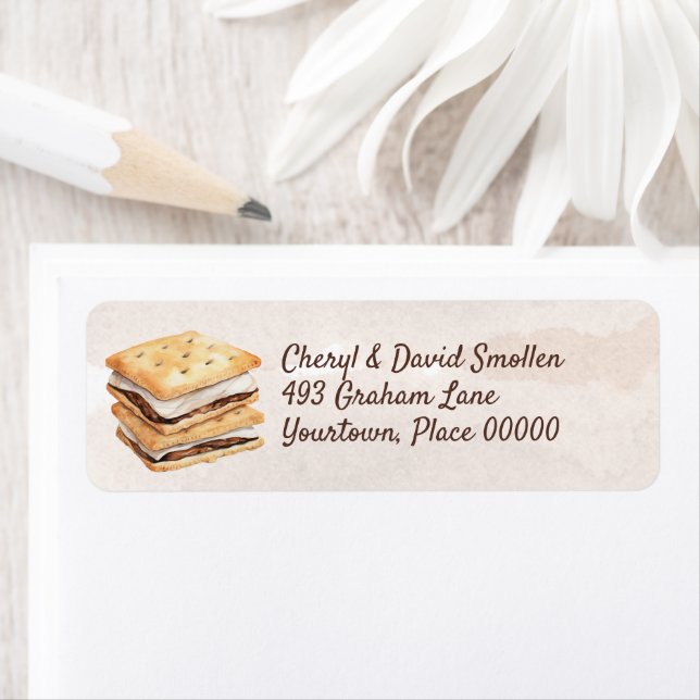 S'mores Return Address Label (Insitu)