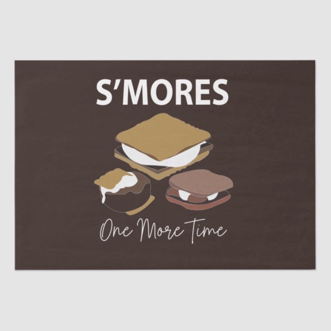 Smores S'mores Dessert One More Time Smore Tissue Paper (Front)