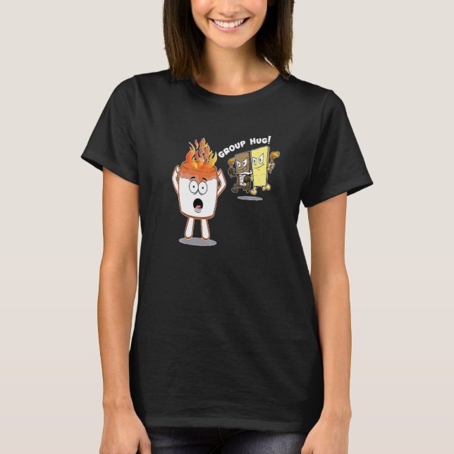 Smores S'mores Marshmallow Camping Roasting Bonfir T-Shirt (Front)