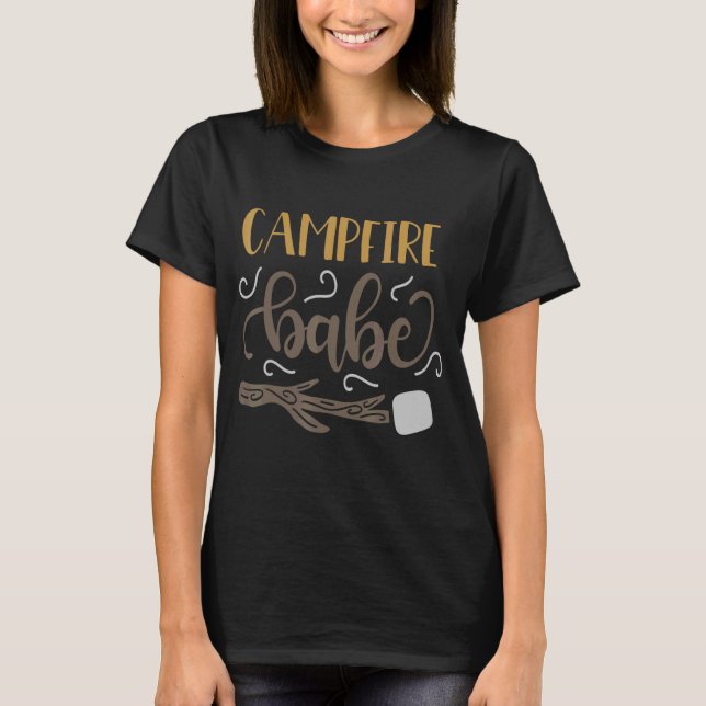 Smores S'mores Marshmallow Camping Roasting Campfi T-Shirt (Front)