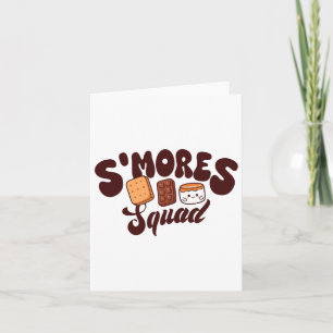 S'mores Squad Camping Campfire Chocolate Marshmall Card