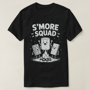 S'mores Squad Camping Campfire Cute Marshmallow T-Shirt