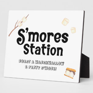 S'mores Station Sign Plaque