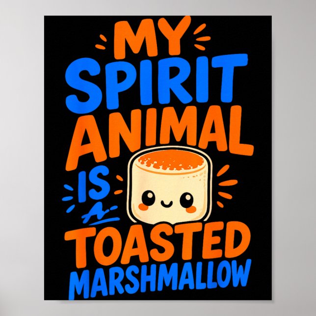 S'mores toasted marshmallow campfire  poster (Front)