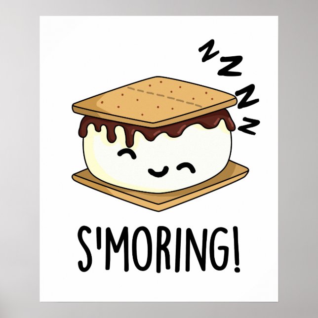 Smoring Funny Smore Puns Poster (Front)