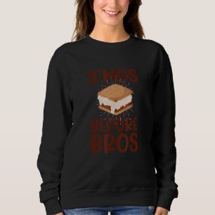 S'MOS BEFORE BROS  Food over Dudes   S'mores Meme Sweatshirt