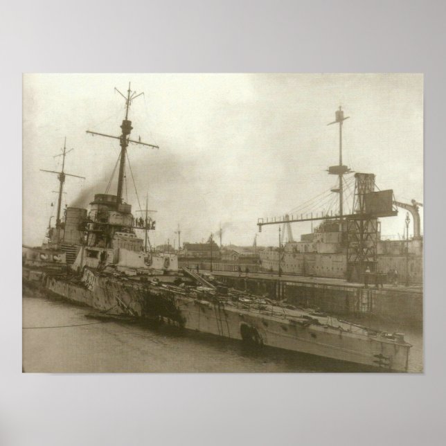 SMS Seydlitz After Jutland Poster (Front)