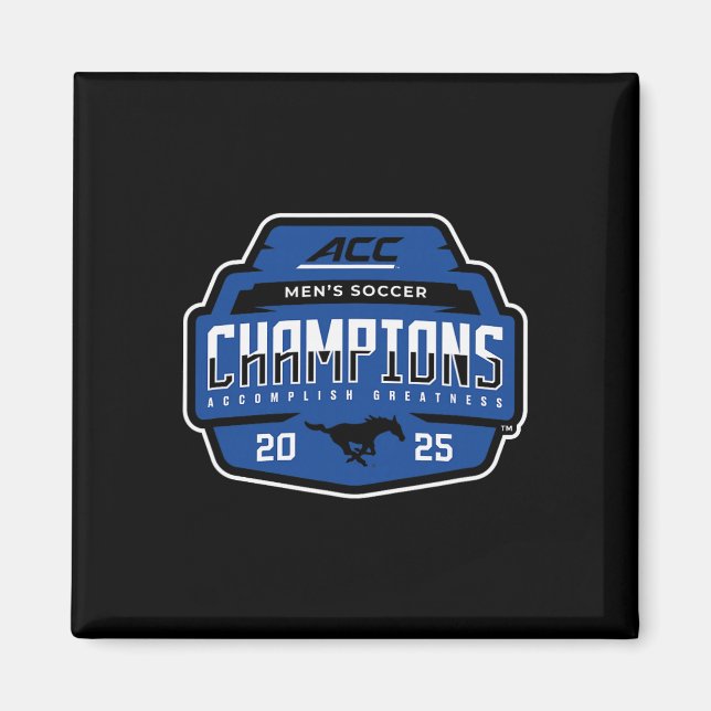 Smu Mustangs Acc Champs 2025 Men's Soccer _1  Magnet (Front)