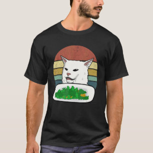 Smudge Cat Doesn't Care For Salad Funny T Shirt
