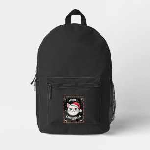 Smudge Cat Ugly Christmas Sweater (1) Printed Backpack