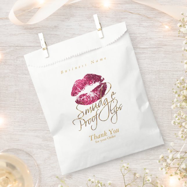 Smudge Proof Lips - Hot Pink Favour Bag (Clipped)