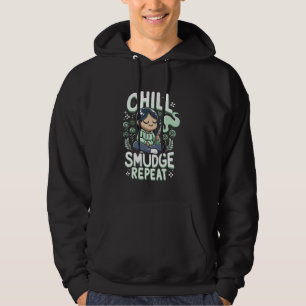 Smudge Sage Feather Spiritual Witchcraft Meditatio Hoodie