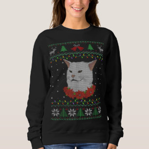 Smudge The Cat Ugly Xmas Costume Funny Christmas O Sweatshirt
