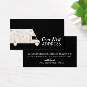 Smudged Dot Removal Van, Change of Address Card