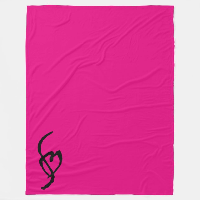 Smuffin Smut Mark Fleece Blanket HOT Pink LARGE (Front)