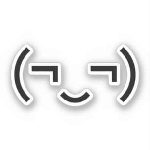 Smug Emoticon (¬‿¬) Japanese Kaomoji