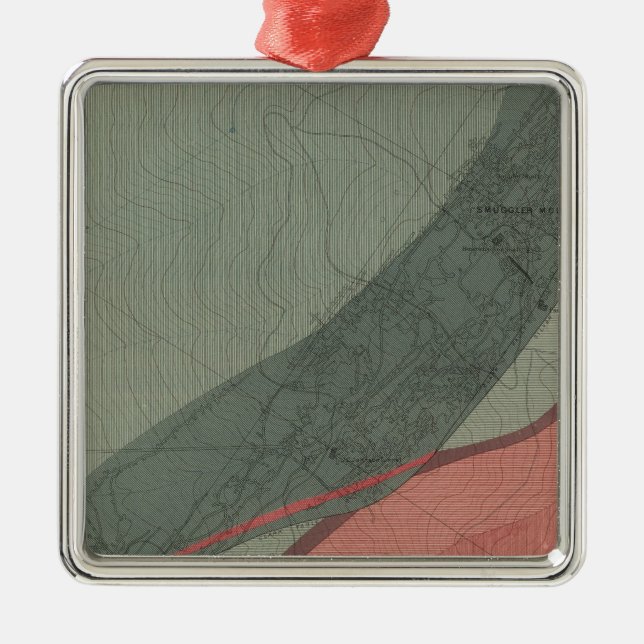 Smuggler Mountain 1 Metal Tree Decoration (Front)