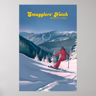 Smugglers Notch Ski Resort Travel Poster