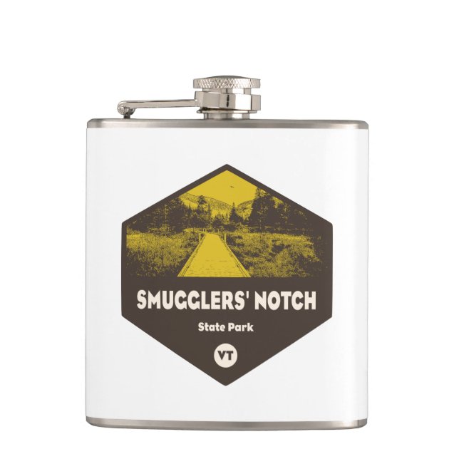 Smugglers' Notch State Park Vermont Hip Flask (Front)