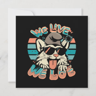 Smurf Cat - We Live We Love Invitation
