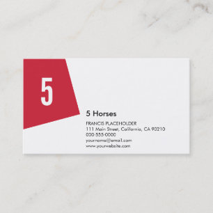 SN Corporate No23B Warm Red Business Card