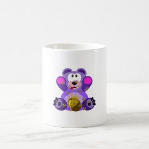 SN Purple Honey Bear, Bees Coffee Mug