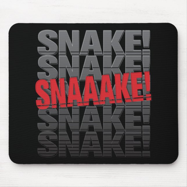 Snaaake! Mousepad (Front)