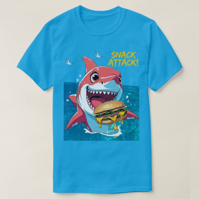 Snack Attack Shark T-Shirt (Design Front)